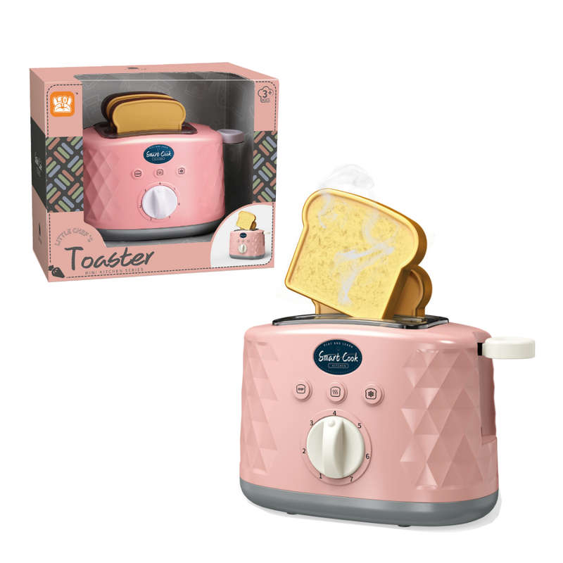 Pretend & Play Pop-Up Toaster Set with Timer - Pink