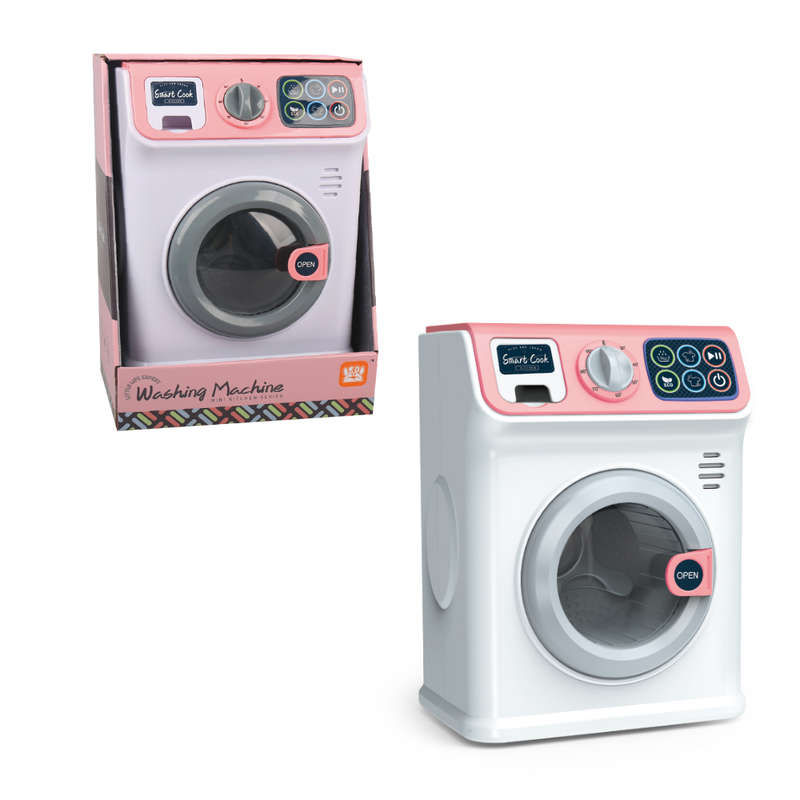 Pretend & Play Washing Machine with Sound and Spinning Action - Pink
