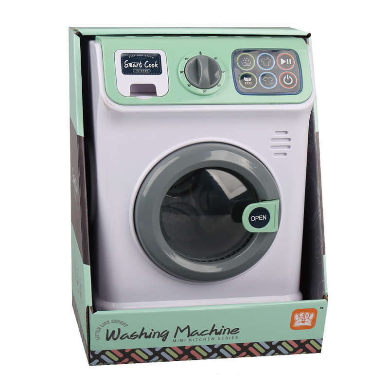 Pretend & Play Washing Machine with Sound and Spinning Action - Green