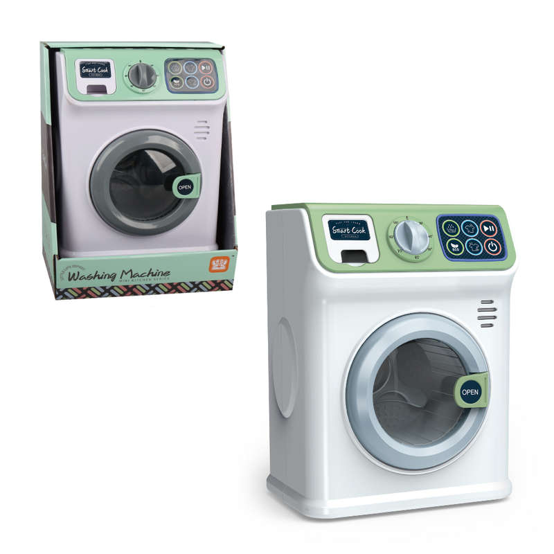 Pretend & Play Washing Machine with Sound and Spinning Action - Green