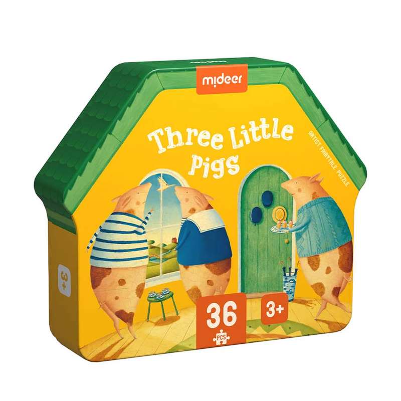 Mideer - Artist's Fairy Tale 36 Piece Puzzle Three Little Pigs