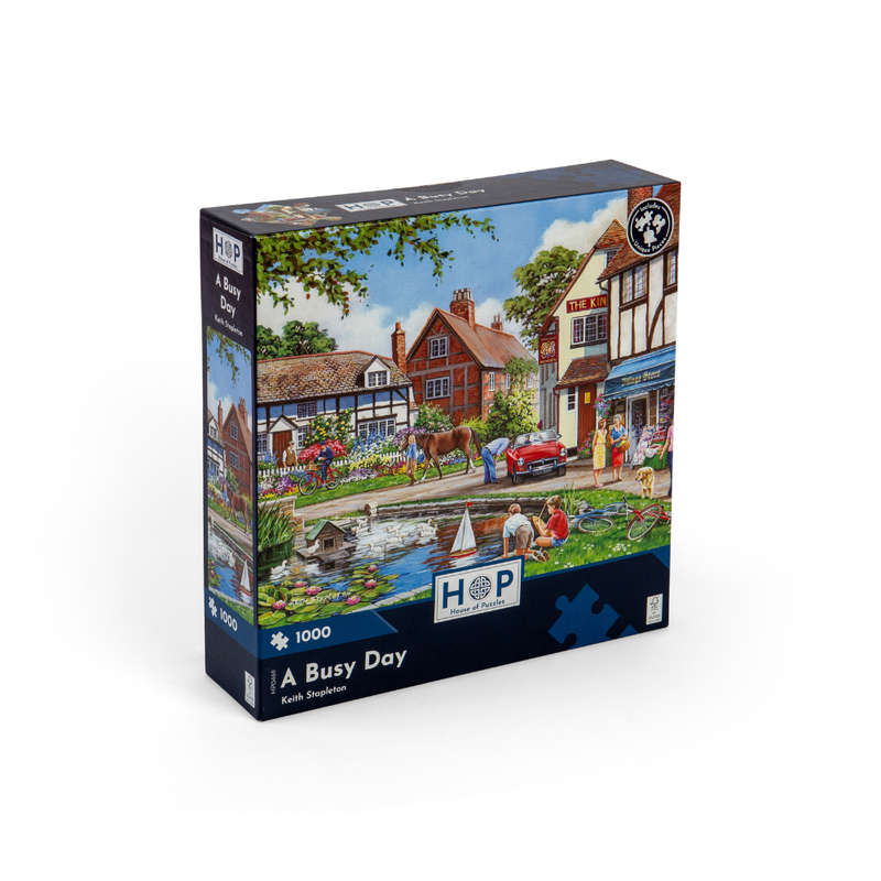 House of Puzzles - A Busy Day - 1000 Piece Jigsaw Puzzle