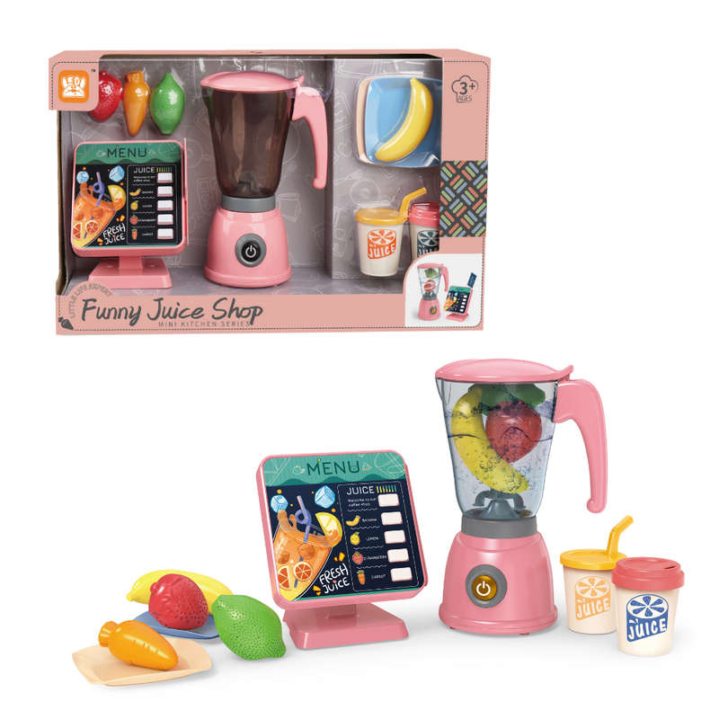 Pretend & Play Blender Set with Sound, Spinning Action & Ordering Station - Pink