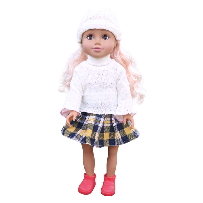 Fashion Doll - Blonde Hair, Skirt & Flats - 46cm