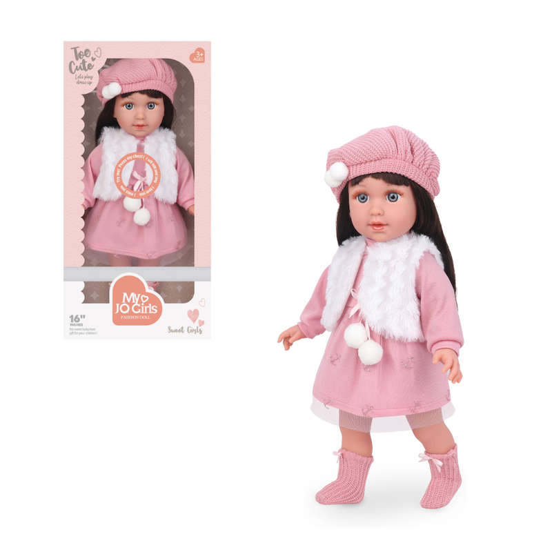 Fashion Doll with Sound - Nina - Dress, Beanie & Shoes - 40cm