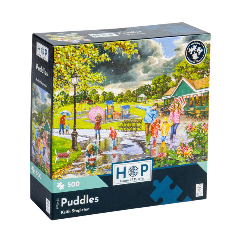 House of Puzzles - Puddles - 500 Piece Jigsaw Puzzle