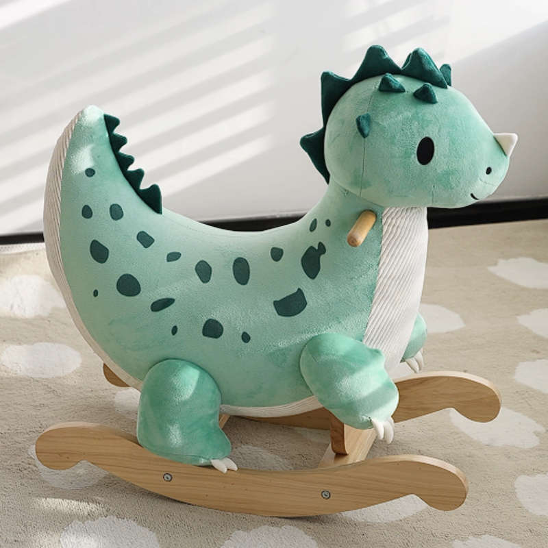 Classic World - Wooden Rocking Dinosaur - 64 x 31 x 60 cm