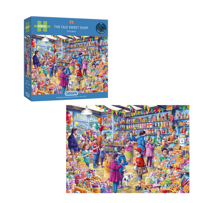 Gibsons - The Old Sweet Shop - XL Pieces - 500 Piece Jigsaw Puzzle