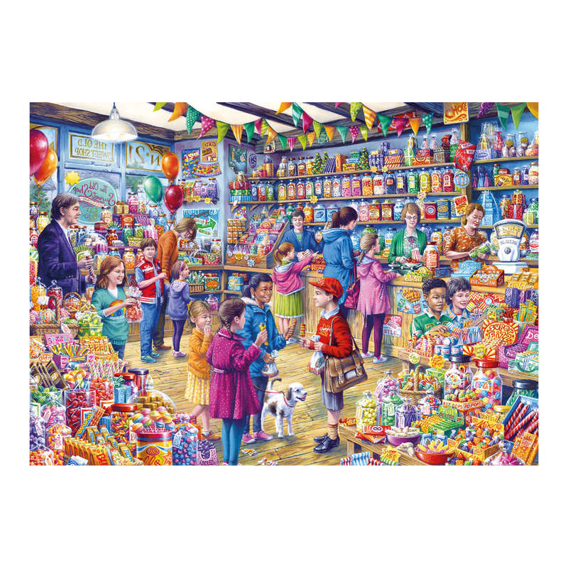 Gibsons - The Old Sweet Shop - XL Pieces - 500 Piece Jigsaw Puzzle