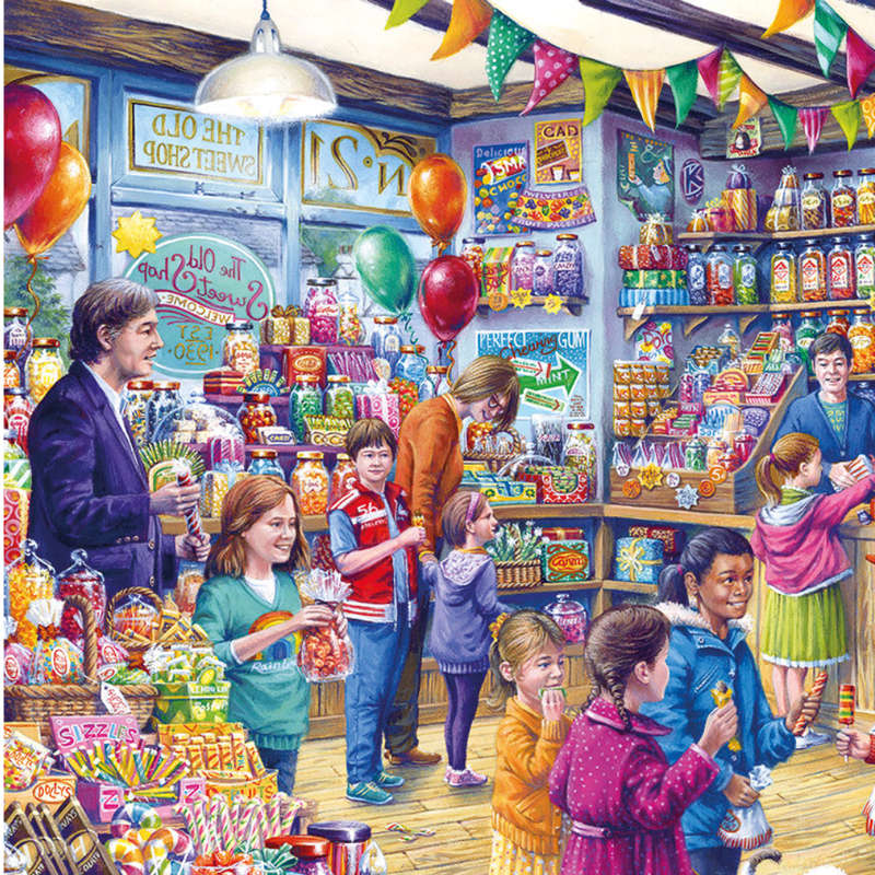 Gibsons - The Old Sweet Shop - XL Pieces - 500 Piece Jigsaw Puzzle
