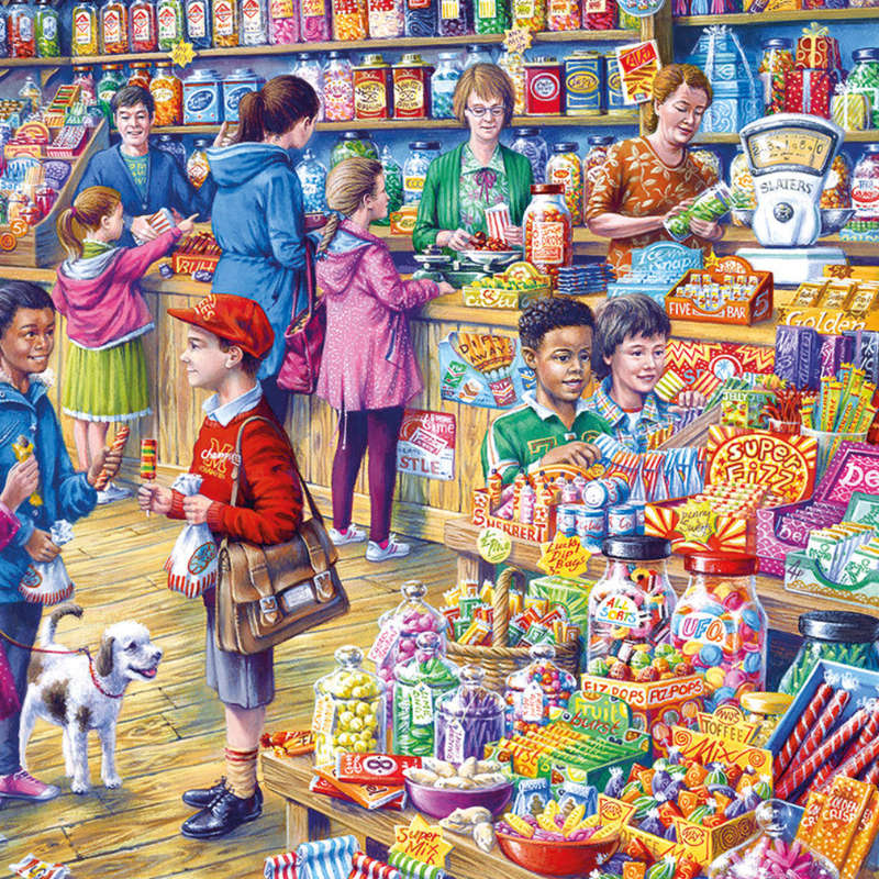 Gibsons - The Old Sweet Shop - XL Pieces - 500 Piece Jigsaw Puzzle