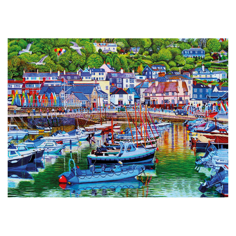 Gibsons - Lyme Regis Harbour - 1000 Piece Jigsaw Puzzle