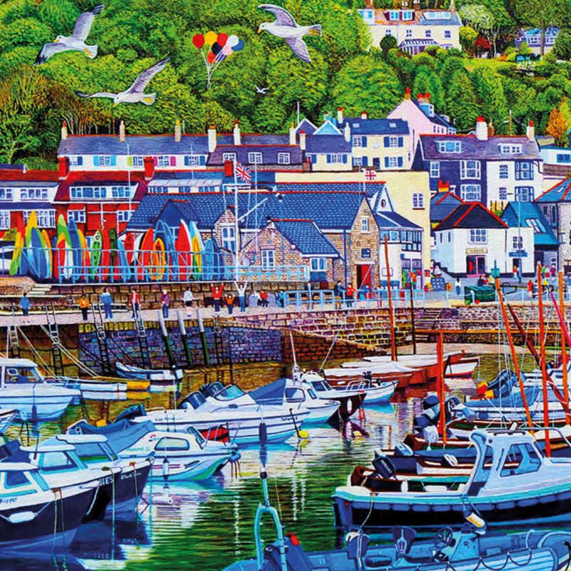 Gibsons - Lyme Regis Harbour - 1000 Piece Jigsaw Puzzle