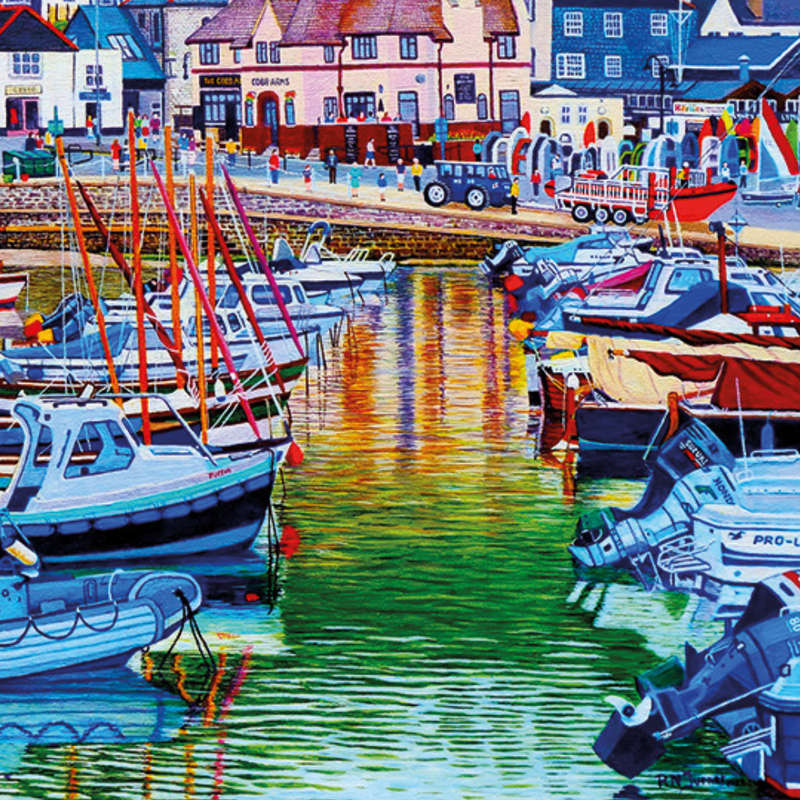 Gibsons - Lyme Regis Harbour - 1000 Piece Jigsaw Puzzle
