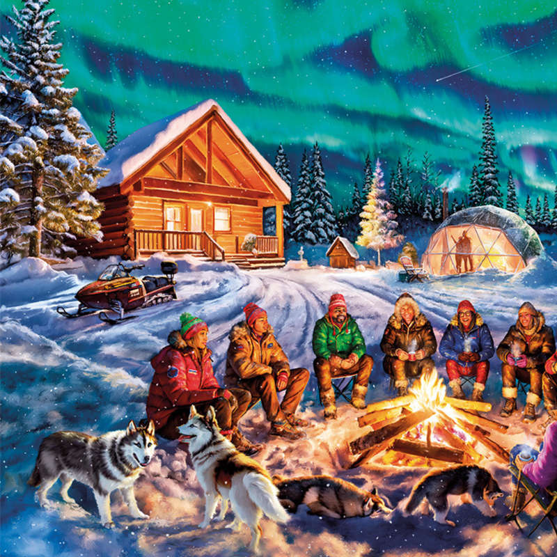 Gibsons - A Night of Northern Lights - 1000 Piece Jigsaw Puzzle