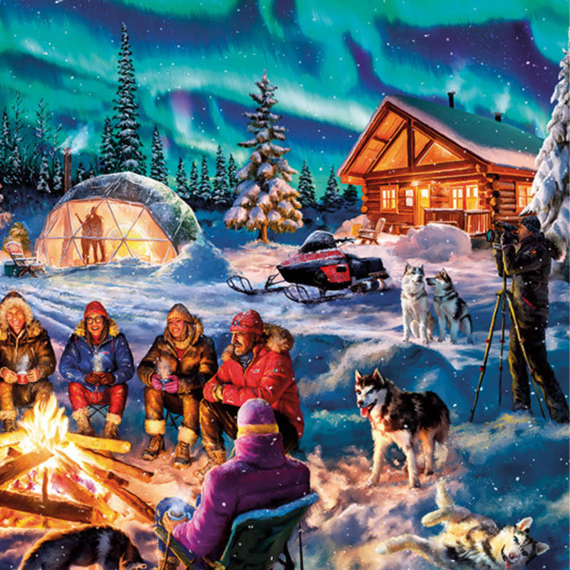 Gibsons - A Night of Northern Lights - 1000 Piece Jigsaw Puzzle