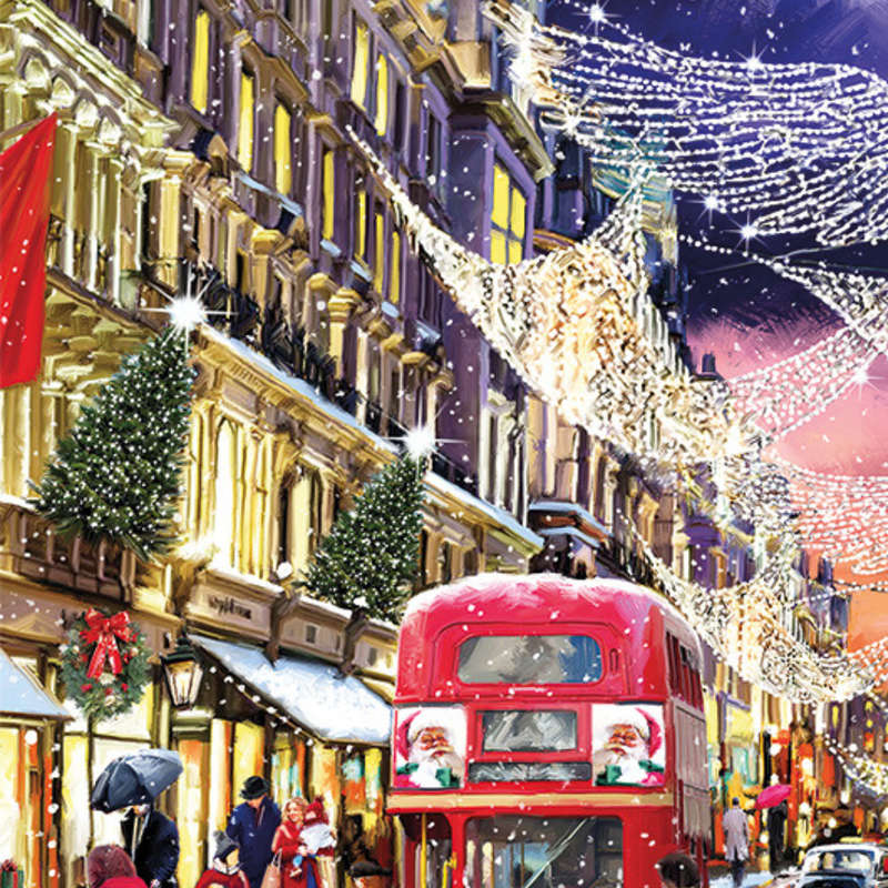 Gibsons - Regent Street at Christmas - 1000 Piece Jigsaw Puzzle