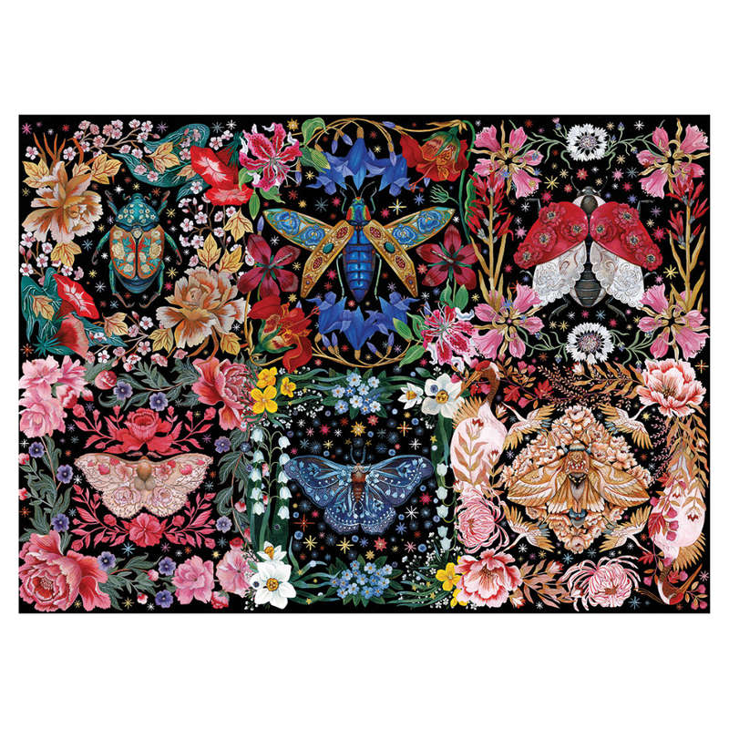 Gibsons - Blooming Beetles - 1000 Piece Jigsaw Puzzle