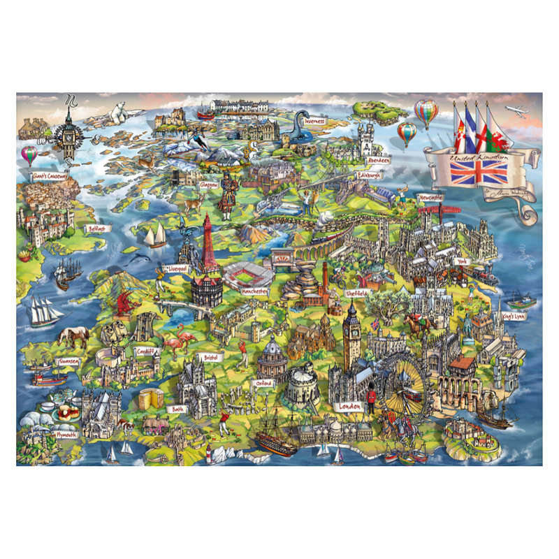 Gibsons - Beautiful Britain - 1000 Piece Jigsaw Puzzle
