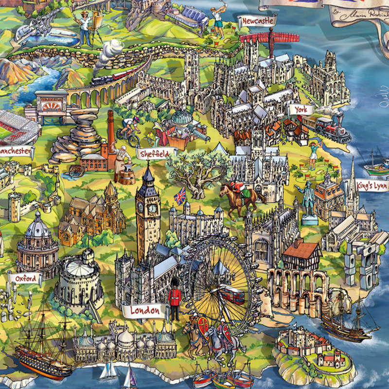 Gibsons - Beautiful Britain - 1000 Piece Jigsaw Puzzle