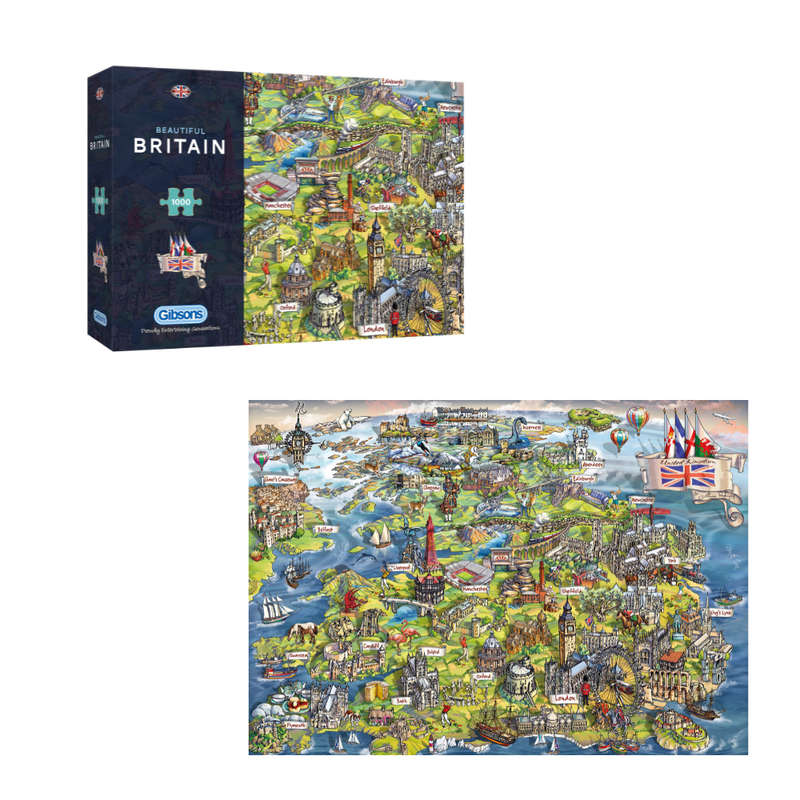Gibsons - Beautiful Britain - 1000 Piece Jigsaw Puzzle