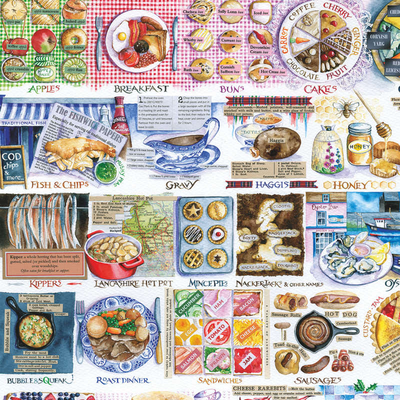 Gibsons - Pork Pies & Puddings - 1000 Piece Jigsaw Puzzle