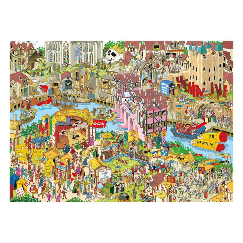 Gibsons - Jokesaws: Shakespeare Shake-up - 1000 Piece Jigsaw Puzzle