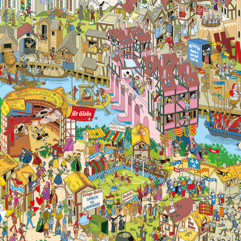Gibsons - Jokesaws: Shakespeare Shake-up - 1000 Piece Jigsaw Puzzle