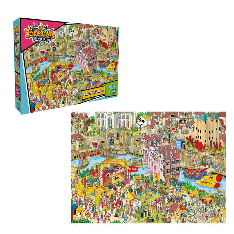 Gibsons - Jokesaws: Shakespeare Shake-up - 1000 Piece Jigsaw Puzzle