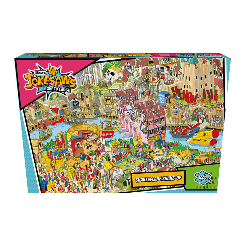 Gibsons - Jokesaws: Shakespeare Shake-up - 1000 Piece Jigsaw Puzzle