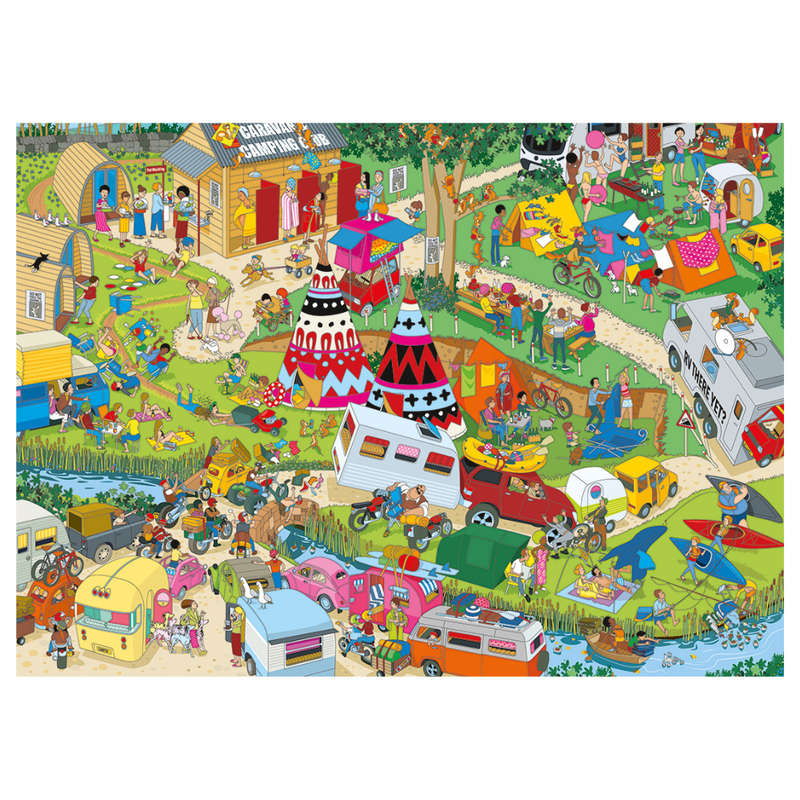 Gibsons - Jokesaws: Campsite Capers - 1000 Piece Jigsaw Puzzle