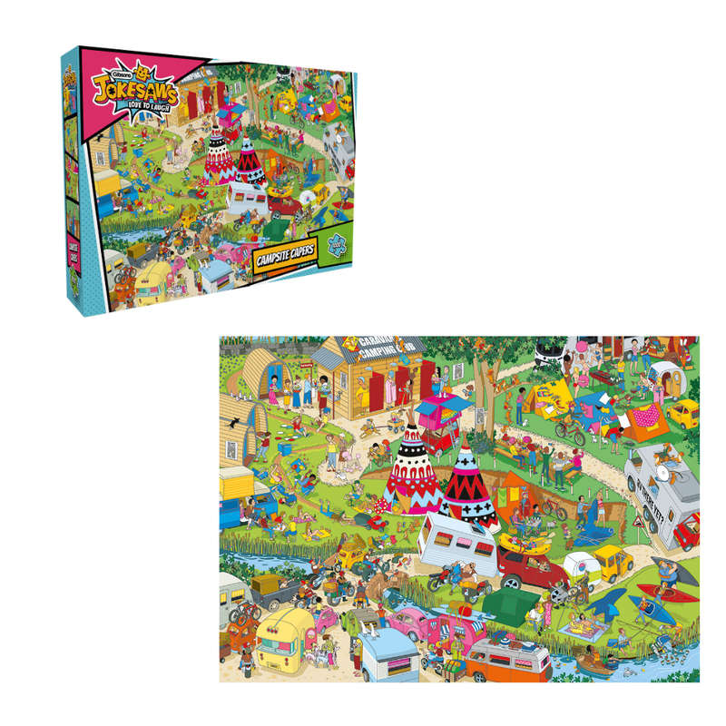Gibsons - Jokesaws: Campsite Capers - 1000 Piece Jigsaw Puzzle