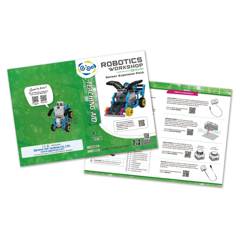 Gigo - Robotics Workshop Sensor Expansion Pack - Compatible with micro:bit (not included)