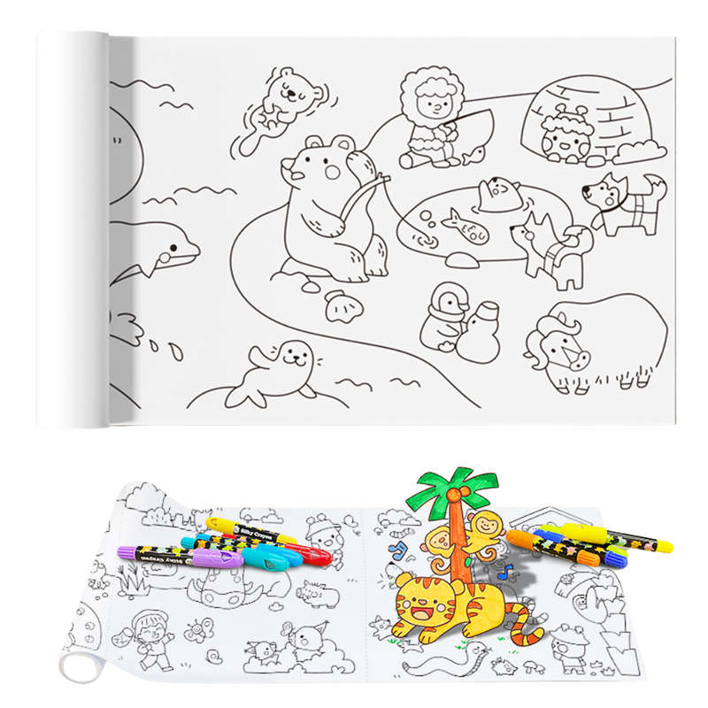 Jar Meló - Sticky Drawing Paper - Animal Stories