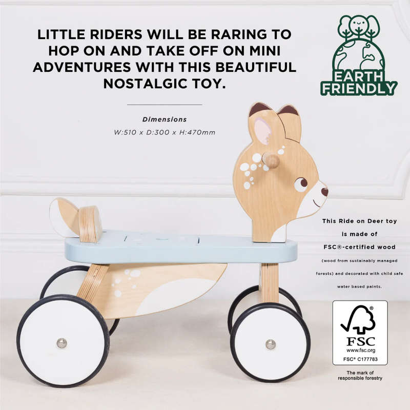 Le Toy Van - Woodland Ride-On Deer 1