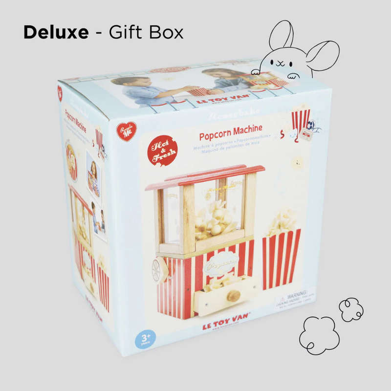 Le Toy Van - Pretend & Play - Vintage Wooden Popcorn Maker - 8pcs