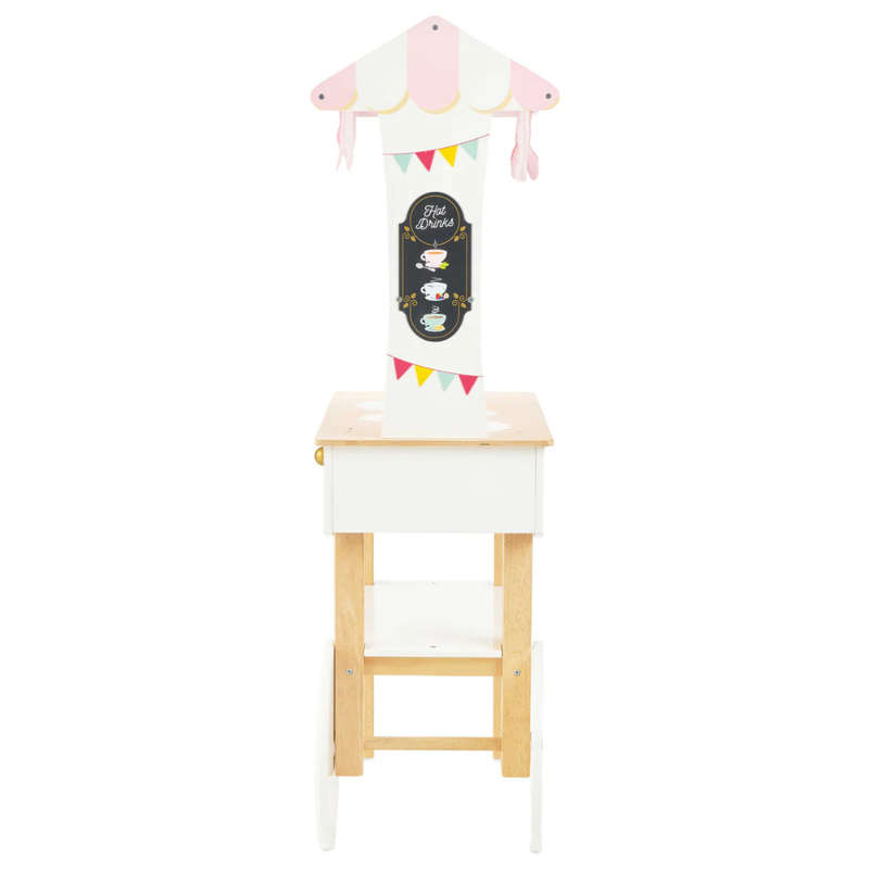 Le Toy Van - Pretend & Play - Wooden Tea & Treats Trolley Market Stall - 4pcs