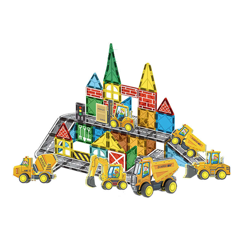 Magnetic Tiles - Truck Construction Set - 30 Pieces