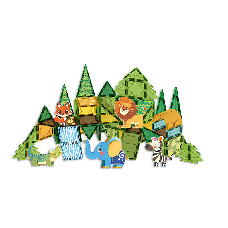 Magnetic Tiles - Wild Animal Set - 30 Pieces