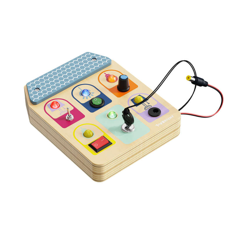TopBright - Wooden Busy Board - Light Switches