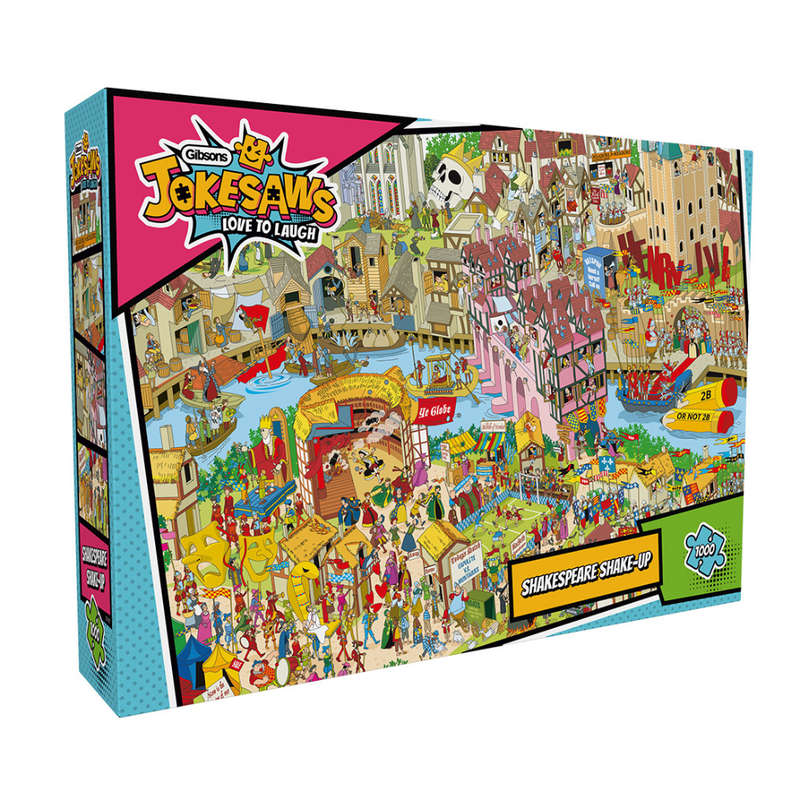 Gibsons - Jokesaws: Shakespeare Shake-up - 1000 Piece Jigsaw Puzzle