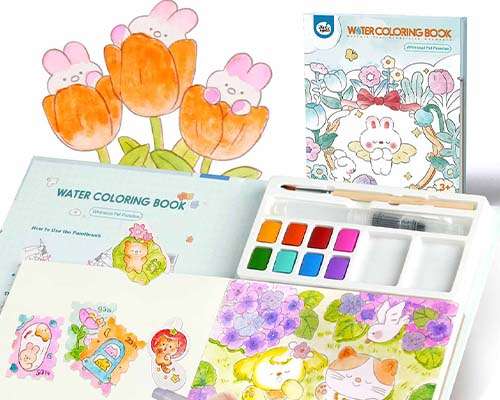 Jar Meló - Watercoloring Book - Whimsical Pet Paradise