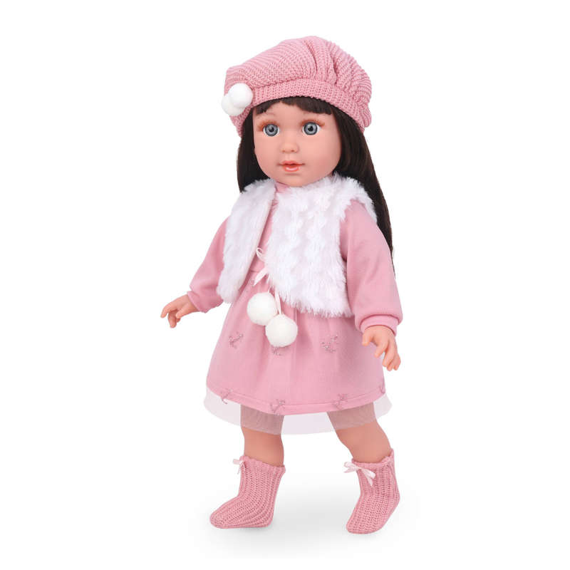 Fashion Doll - Nina - Dress, Beanie & Shoes - 40cm