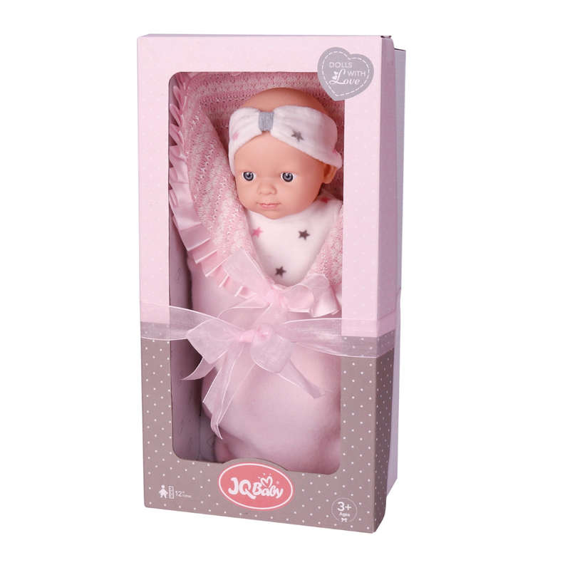 Baby Doll with Pink Clothing & Accessories - Vinyl Body - 30cm