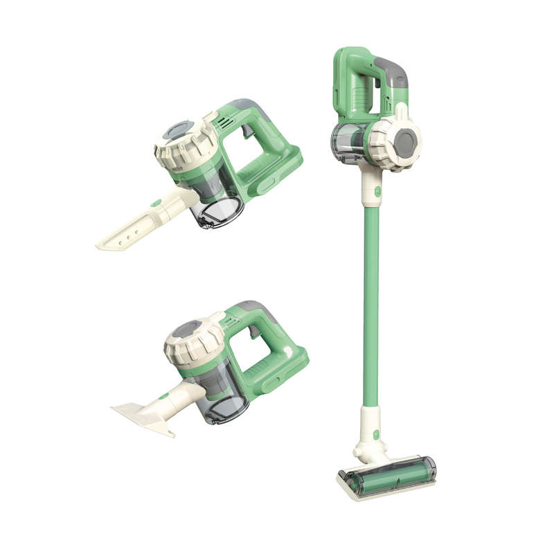 Pretend & Play Vacuum Cleaner with Suction Power & Sound Effects - Green