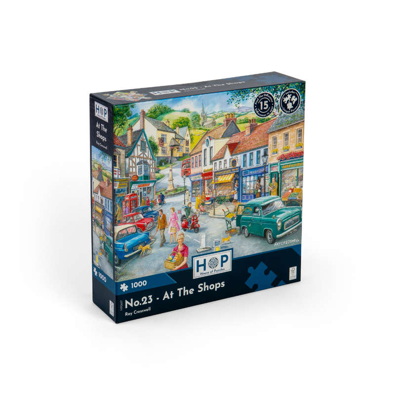 House of Puzzles - No.23 - At The Shops - 1000 Piece Jigsaw Puzzle