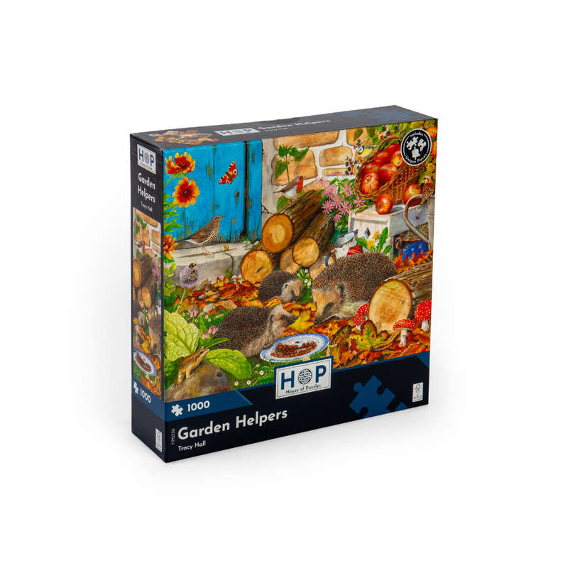 House of Puzzles - Garden Helpers - 1000 Piece Jigsaw Puzzle