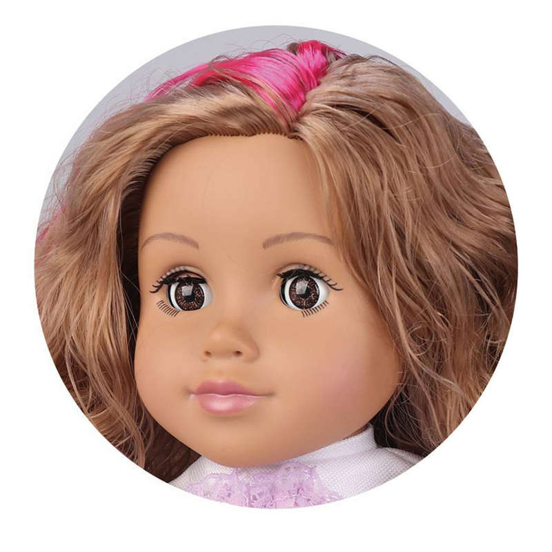 Fashion Doll - Brown Hair, Skirt & Ballerina Flats - 46cm