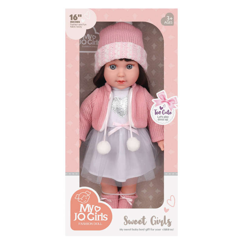 Fashion Doll - Esther - Dress, Beanie & Shoes - 40cm