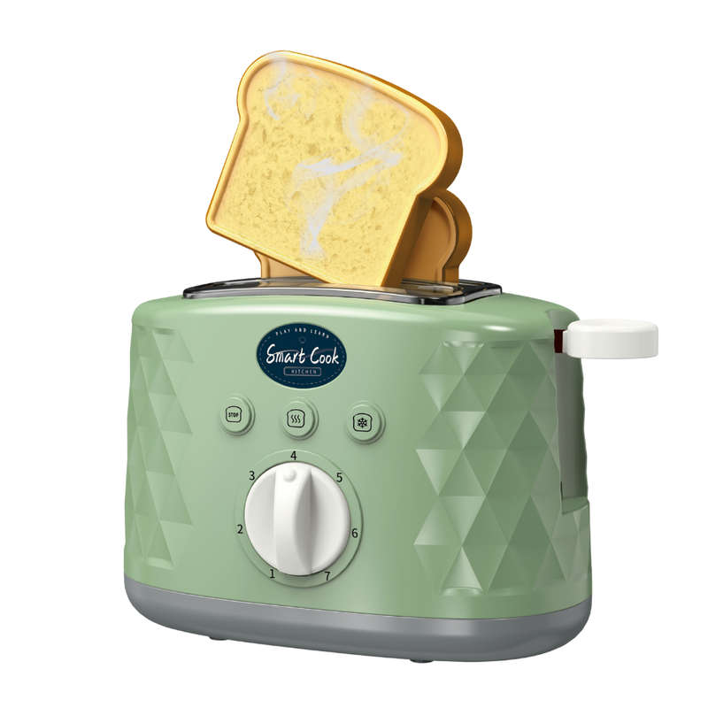 Pretend & Play Pop-Up Toaster Set with Timer - Green